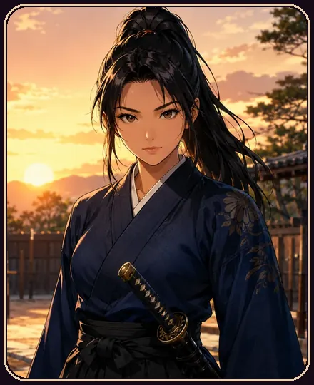 Dawn Samurai character illustration